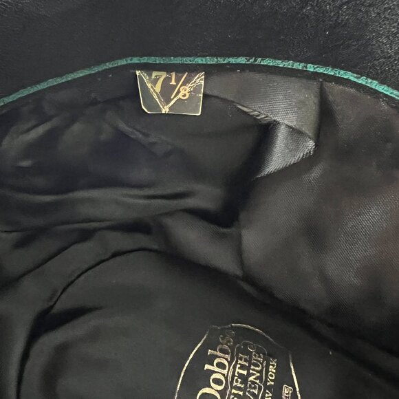 Dobbs Fifth Avenue 100% Wool Hat Vintage, Gray, Size 7 1/8, Great Look! - Picture 13 of 16